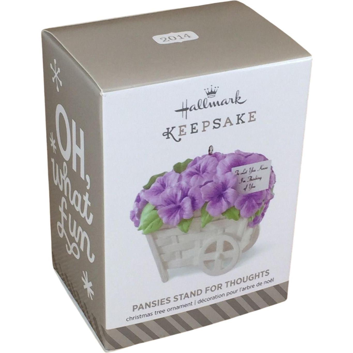 2014 Pansies Stand for Thoughts Hallmark Ornament (Flower) QHG1236