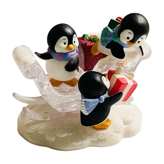 2014 Present-Packing Penguins Hallmark Ornament (Kris' Penguins) QGO1003 Image1