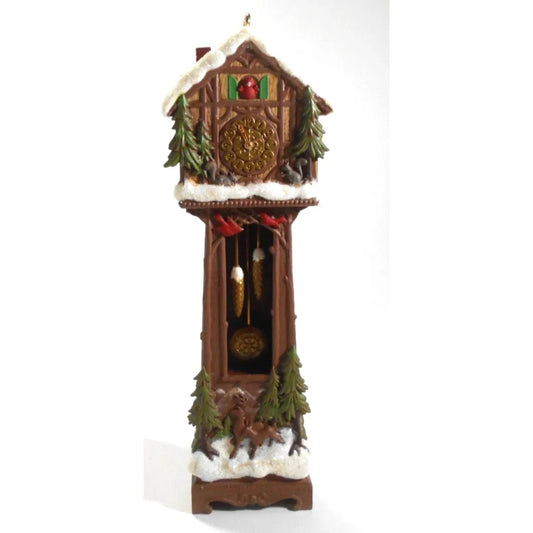 2014 Santa's GrandFather Clock Hallmark Ornament (Santa's GrandFather Clock) QXC5077