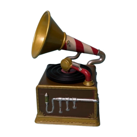 2014 Santa's Merry Phonograph Hallmark Ornament (Vinyl Record Player) QGO1186 Image1