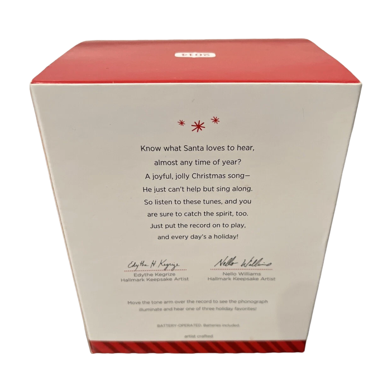 2014 Santa's Merry Phonograph Hallmark Ornament (Vinyl Record Player) QGO1186 Image6