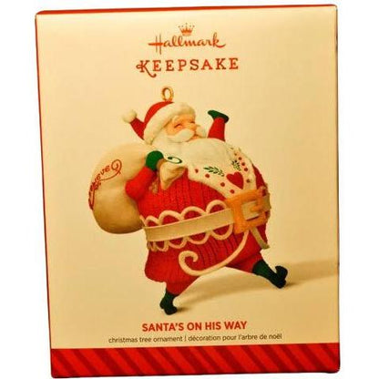 2014 Santa's On His Way Hallmark Ornament (Santa Claus) QGO1566
