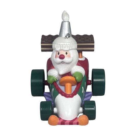 2014 Santa's Sweet Ride - Racecar Hallmark Ornament (Santa's Sweet Ride) QX9043 Image1