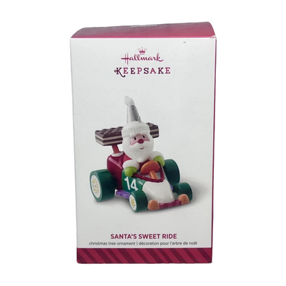 2014 Santa's Sweet Ride - Racecar Hallmark Ornament (Santa's Sweet Ride) QX9043 Image2