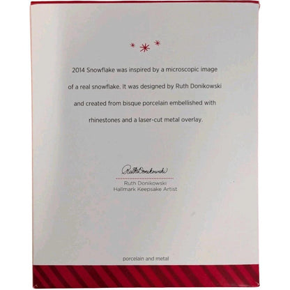2014 Snowflake Hallmark Ornament (Snowflake) QGO1593