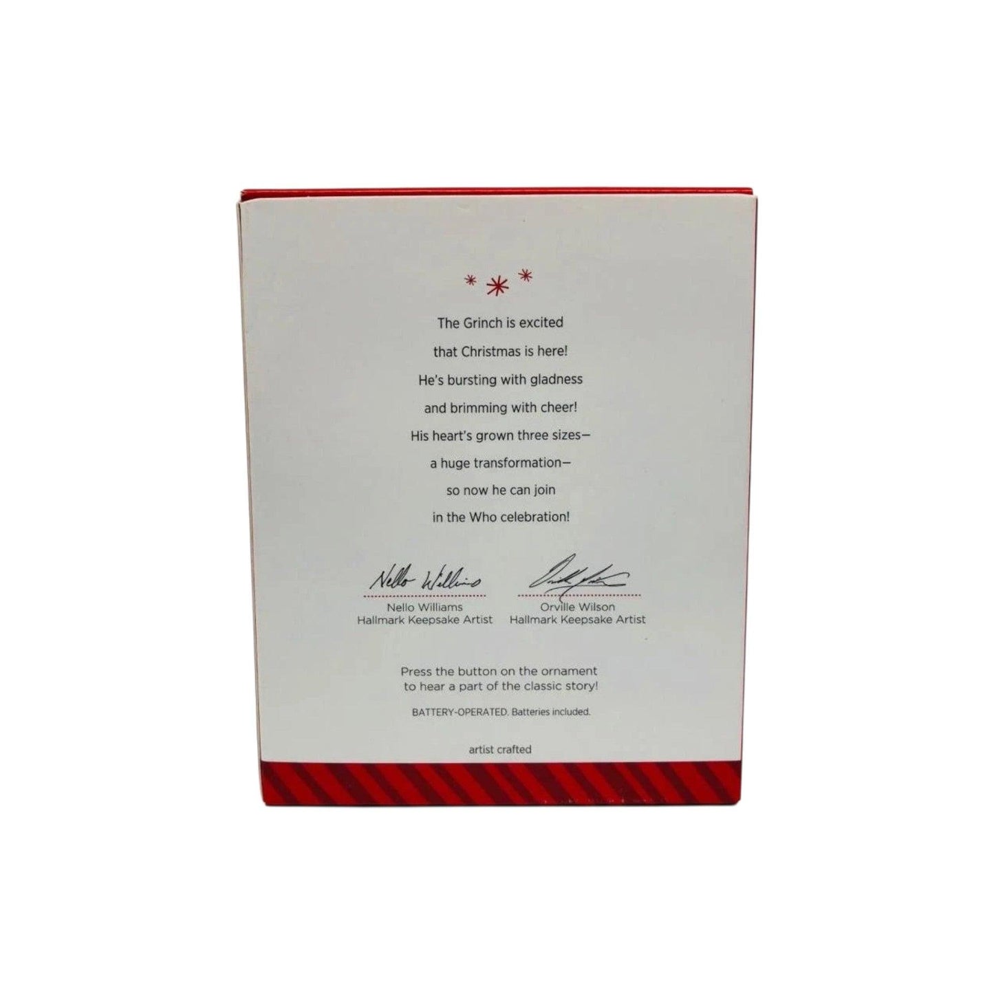 2014 The Grinch's Heart Grew Three Sizes Hallmark Ornament (The Grinch) QXI2706 Image5