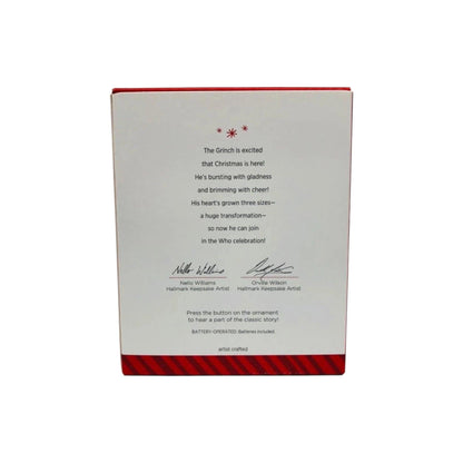 2014 The Grinch's Heart Grew Three Sizes Hallmark Ornament (The Grinch) QXI2706 Image5