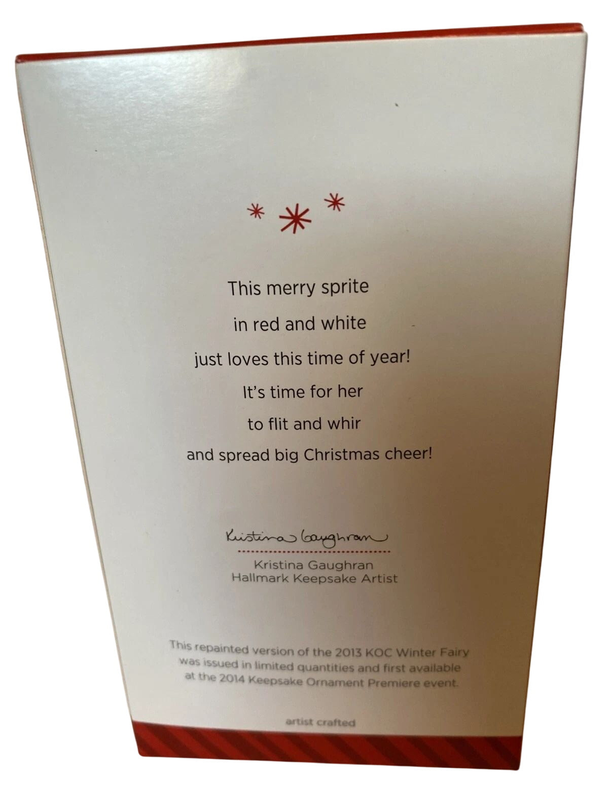 2014 Very Merry Christmas Fairy Hallmark Ornament (Fairy Messengers) QXE3783