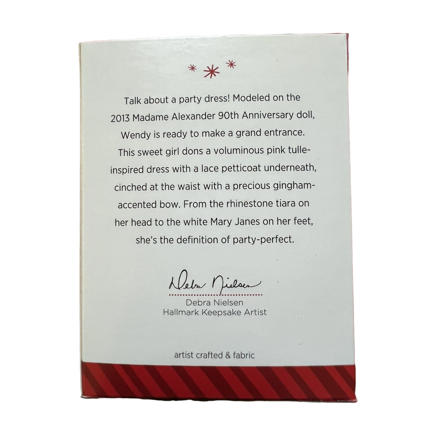 2014 Wendy Celebrates - Madame's 90th Anniversary Hallmark Ornament (Madame Alexander) QX9136 Image6