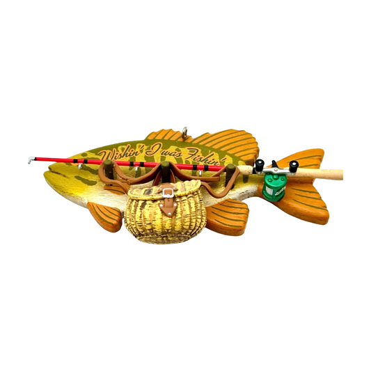2014 Wishin' I was Fishing Hallmark Ornament (Fishing) QGO01486 Image1