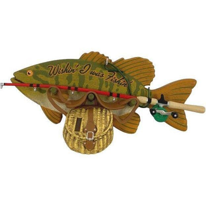 2014 Wishin' I was Fishing Hallmark Ornament (Fishing) QGO01486