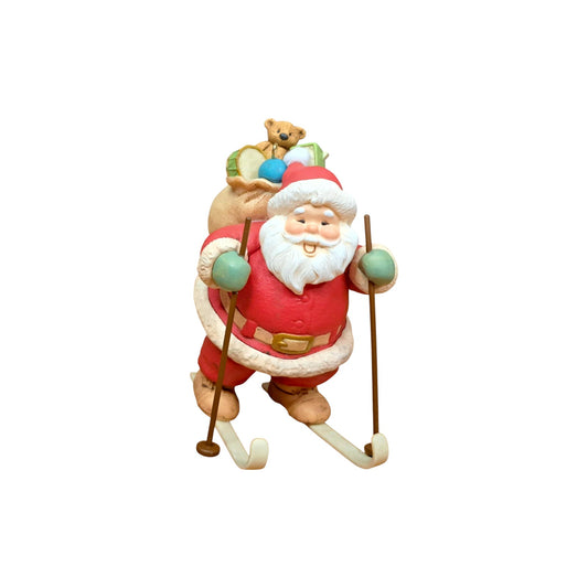 2014 Zipping Through the Snow Hallmark Ornament (Santa Claus) QGO1556 Image1