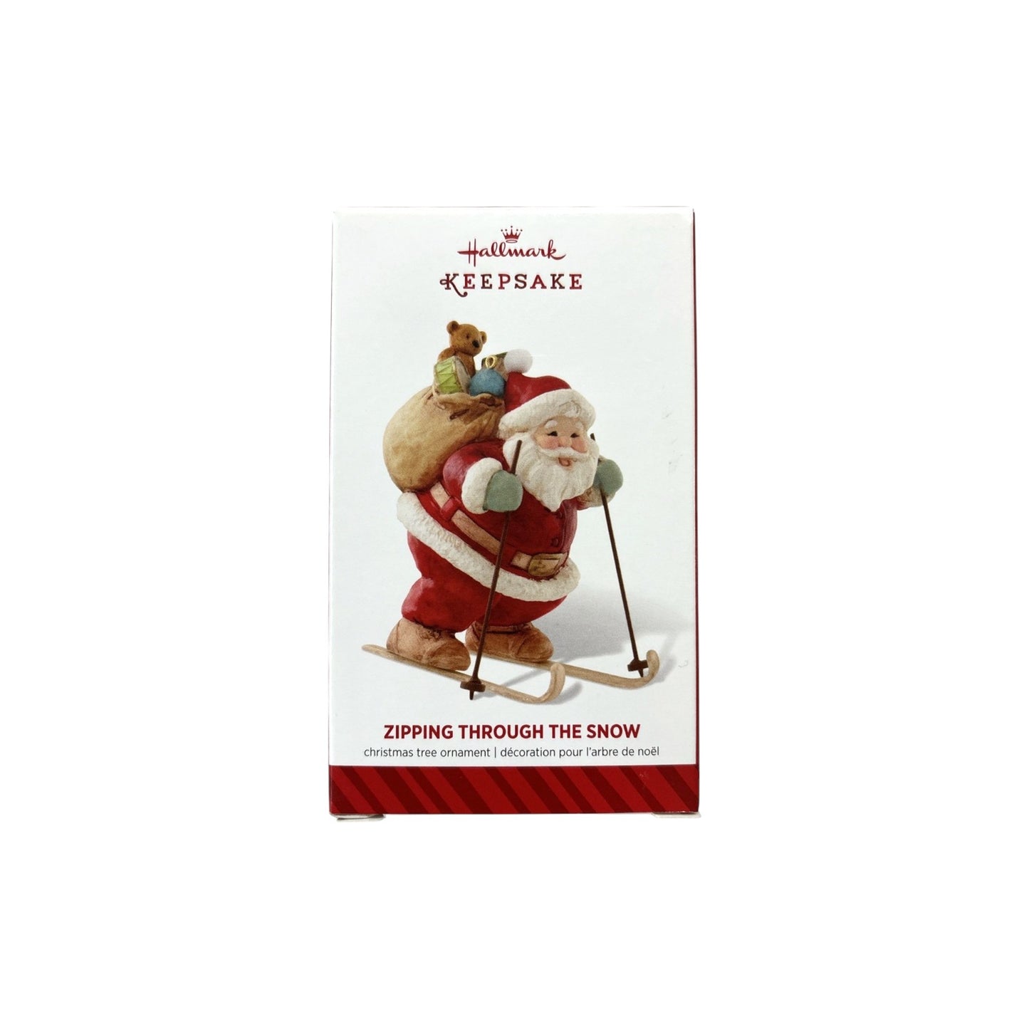 2014 Zipping Through the Snow Hallmark Ornament (Santa Claus) QGO1556 Image2