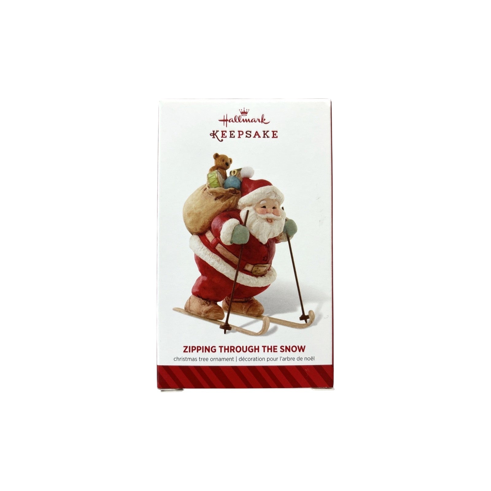 2014 Zipping Through the Snow Hallmark Ornament (Santa Claus) QGO1556 Image2