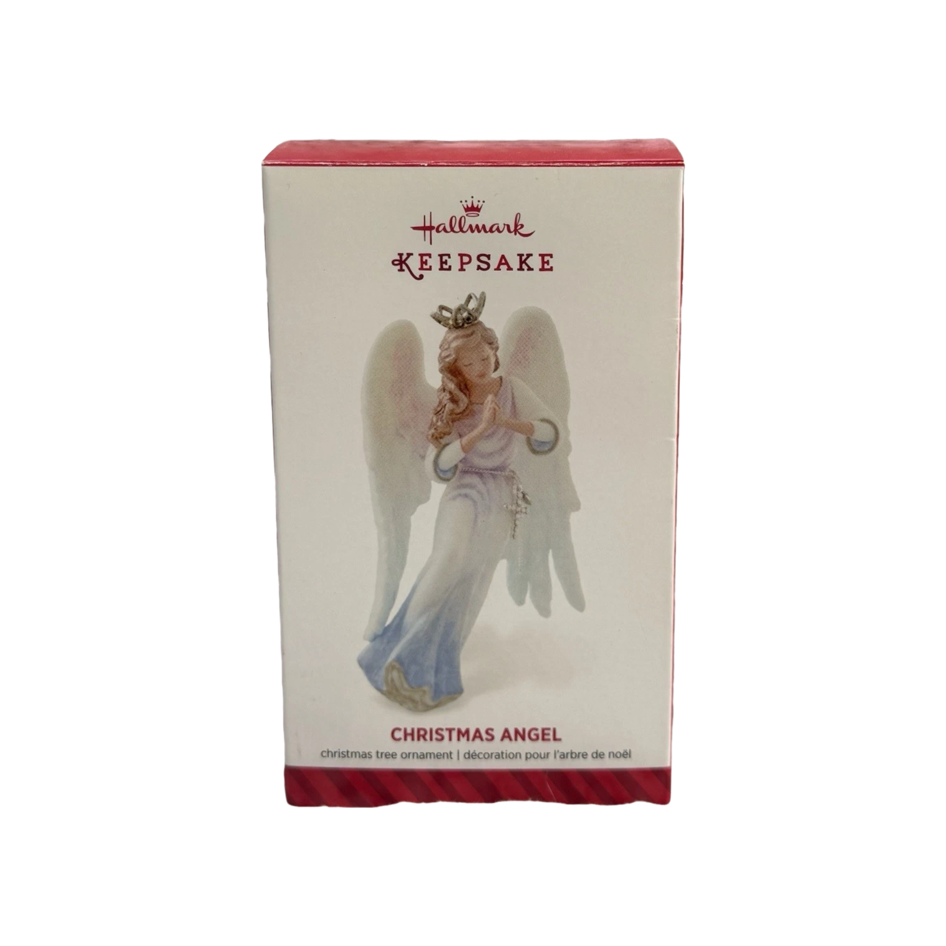 Hallmark Keepsake Christmas Angel ornament packaging on a white background