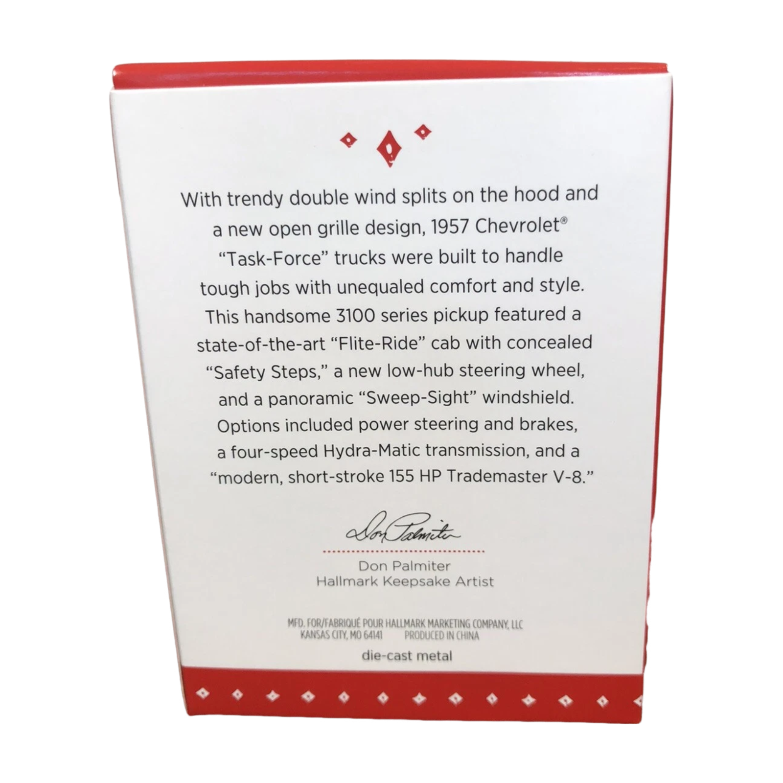 (2015) 1957 Chevrolet 3100 Hallmark Ornament (All-American Trucks) QX9019