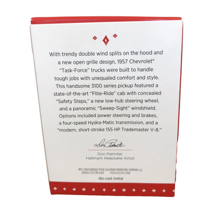(2015) 1957 Chevrolet 3100 Hallmark Ornament (All-American Trucks) QX9019