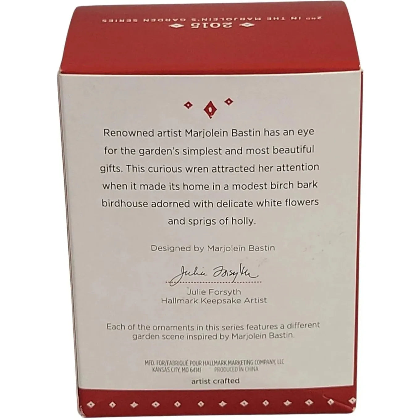 2015 A Home for Wren Hallmark Ornament (Nature's Sketchbook) QX9287