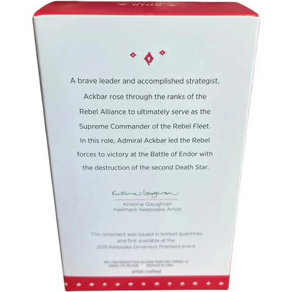 2015 Admiral Ackbar Hallmark Ornament (Star Wars) QXE3747