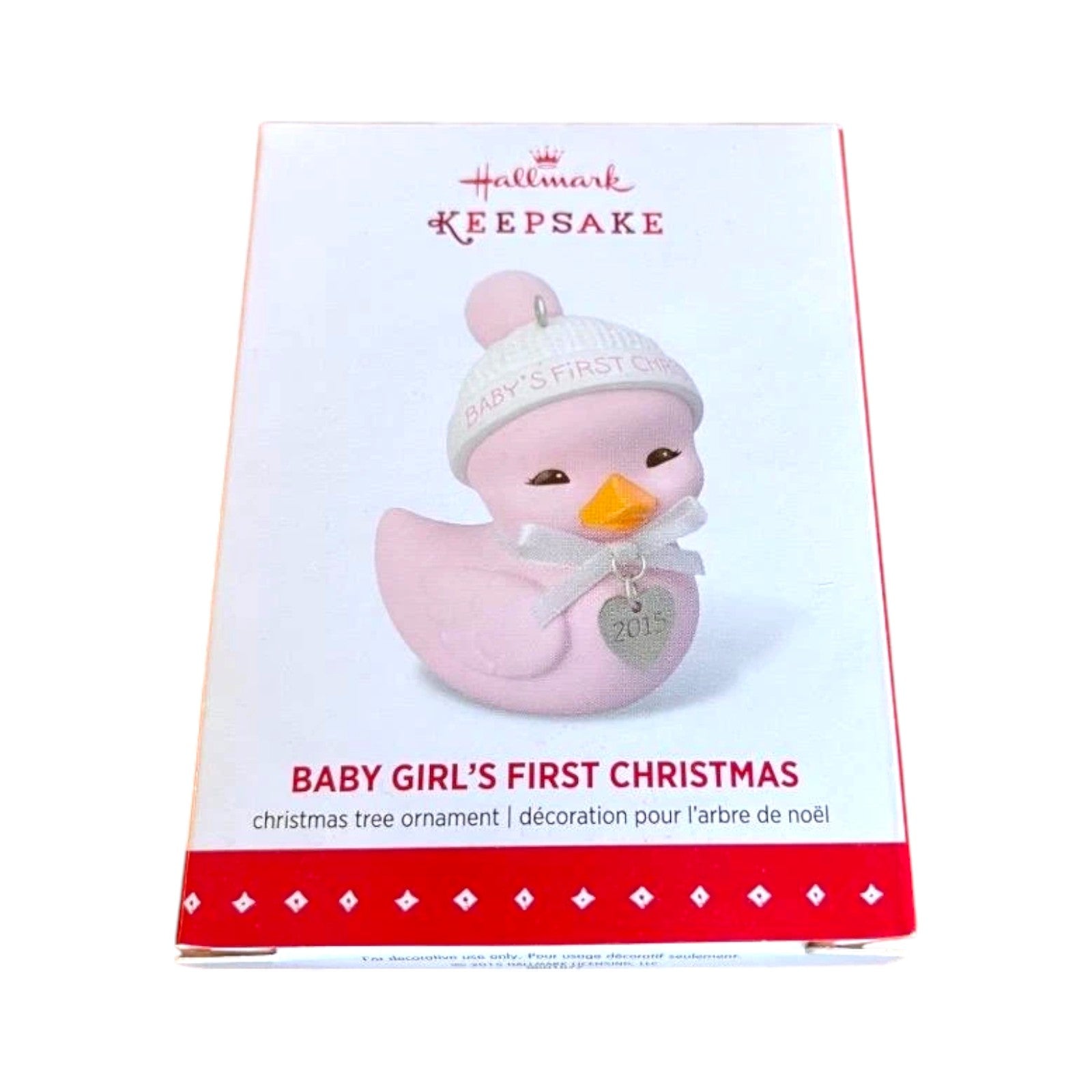 2015 Baby Girl's First Christmas Hallmark Ornament (Baby's First Christmas) QGO1077