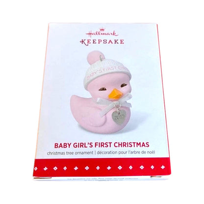 2015 Baby Girl's First Christmas Hallmark Ornament (Baby's First Christmas) QGO1077