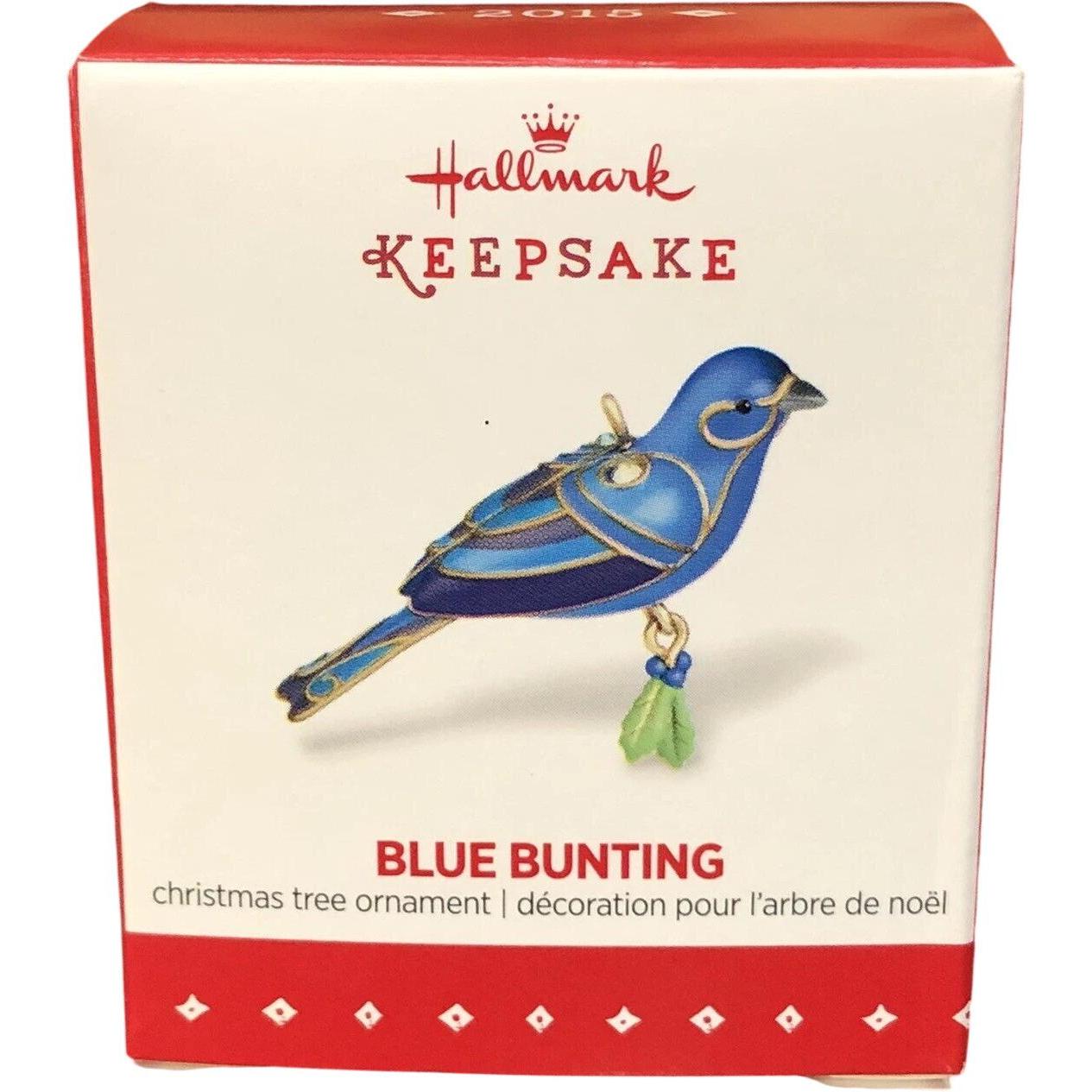 2015 Blue Bunting Hallmark Ornament (Beauty of Birds) QXM8527