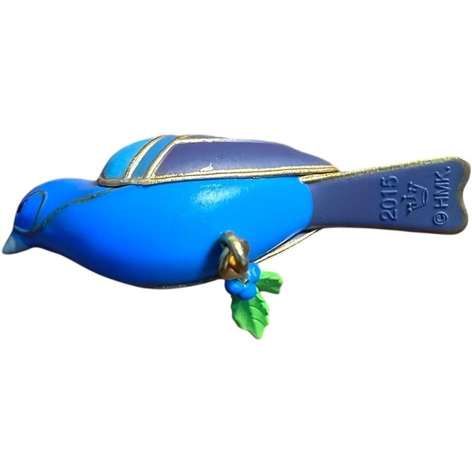 2015 Blue Bunting Hallmark Ornament (Beauty of Birds) QXM8527