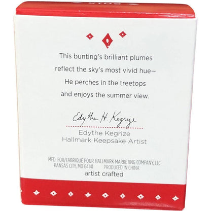 2015 Blue Bunting Hallmark Ornament (Beauty of Birds) QXM8527