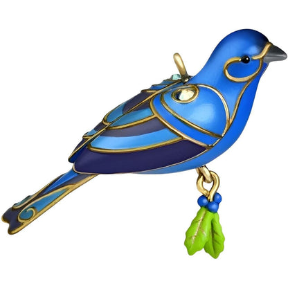 2015 Blue Bunting Hallmark Ornament (Beauty of Birds) QXM8527