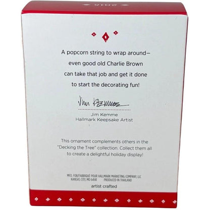 2015 Charlie Brown Decking The Tree Hallmark Ornament (Peanuts) QRP5903