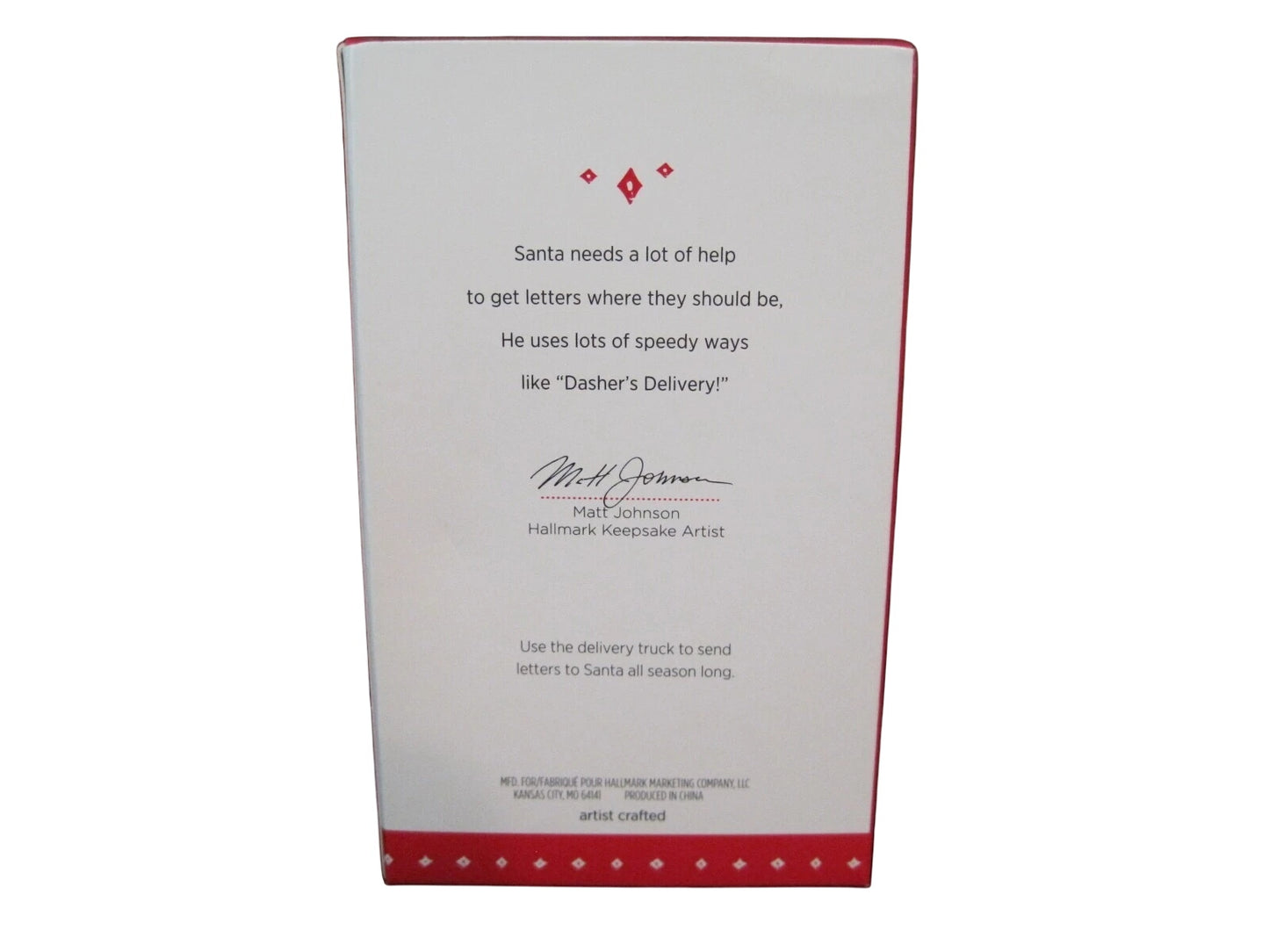 2015 Dasher's Delivery Hallmark Ornament (Reindeer) QG01447