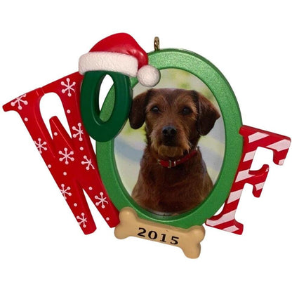 2015 Doggone Good Christmas Hallmark Ornament (Photo Holder) QGO1249