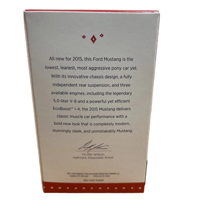 2015 Ford Mustang GT Hallmark Ornament (Classic American Cars) QXI2559