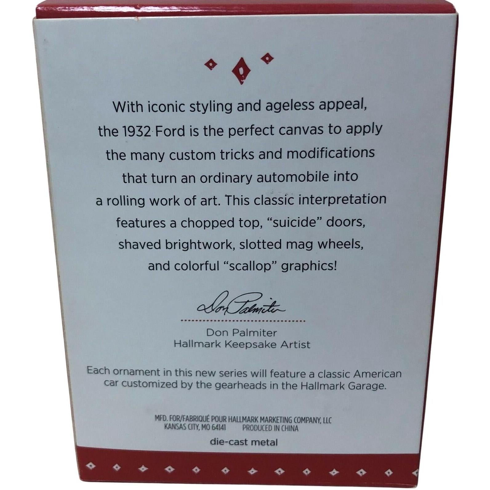2015 (1932) Ford Hallmark Ornament (Keepsake Kustoms) QX9229