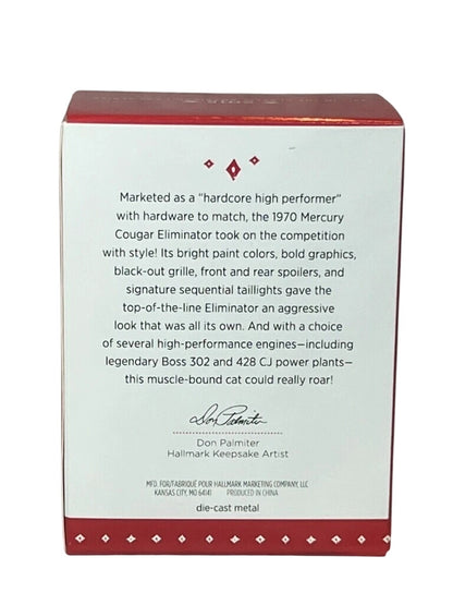 2015 (1970) Mercury Cougar Eliminator Hallmark Ornament (Classic American Cars) QX9027