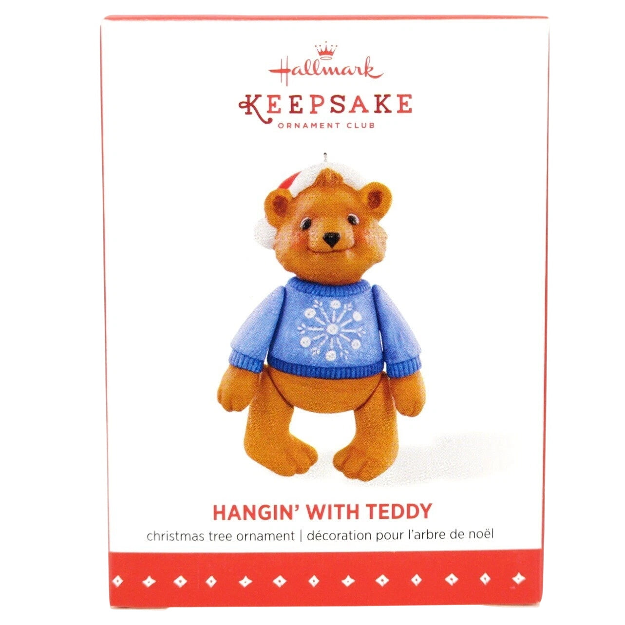 2015 Hangin' With Teddy Hallmark Ornament (Teddy Bear) QXC5117