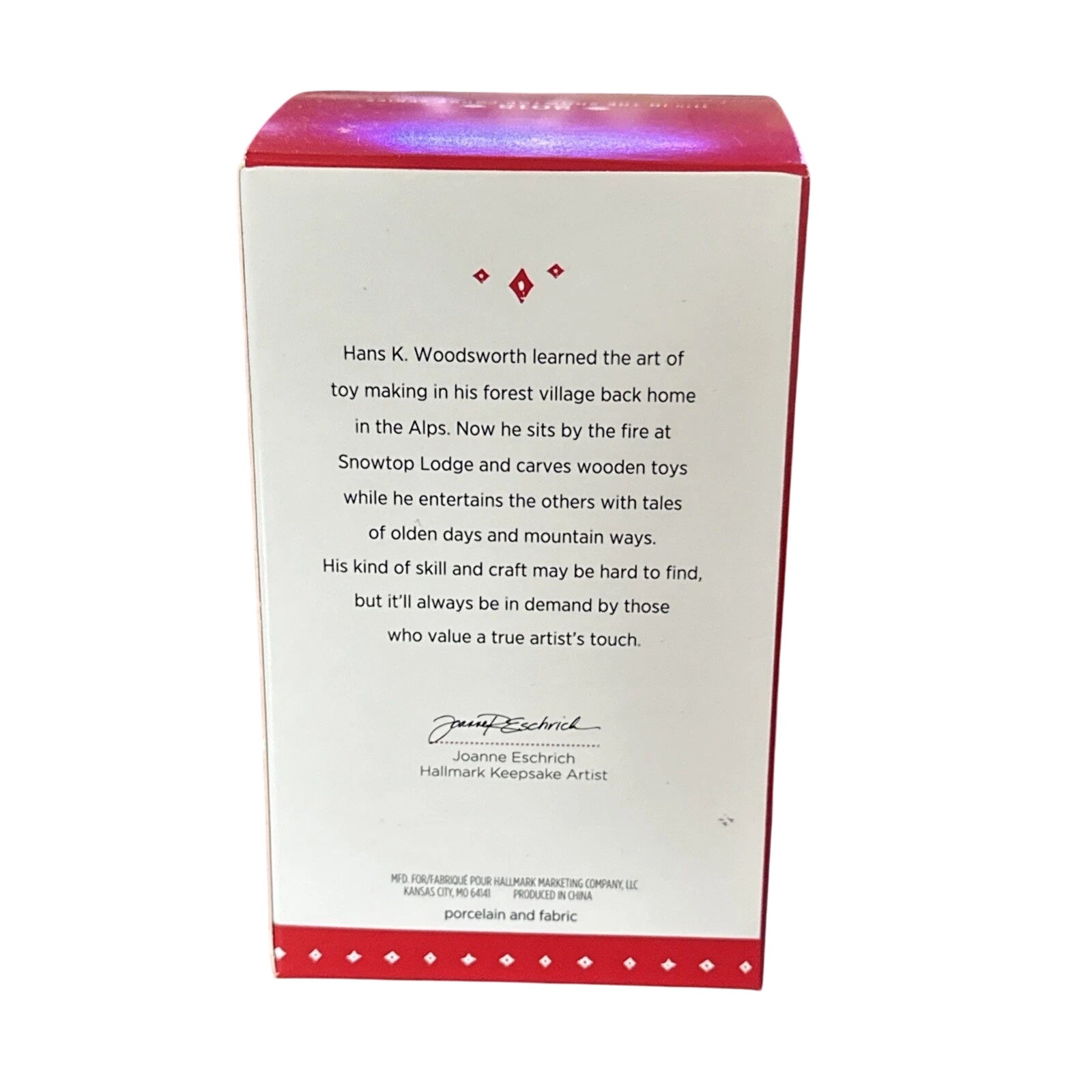 2015 Hans K. Woodsworth Hallmark Ornament (Snowtop Lodge) QX9069