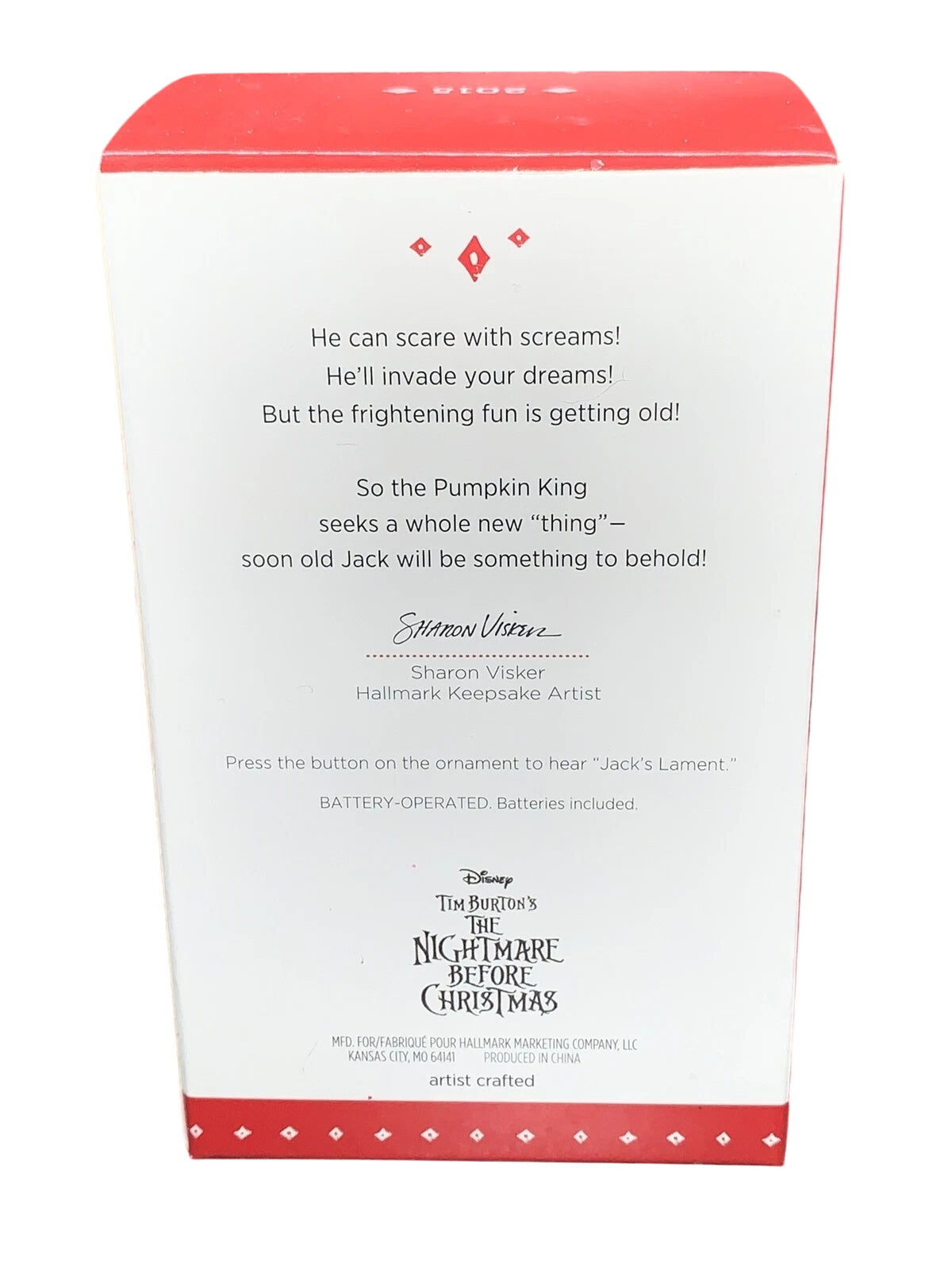 2015 Here Comes The Pumpkin King Hallmark Ornament (Tim Burton's The Nightmare Before Christmas) QXD6027