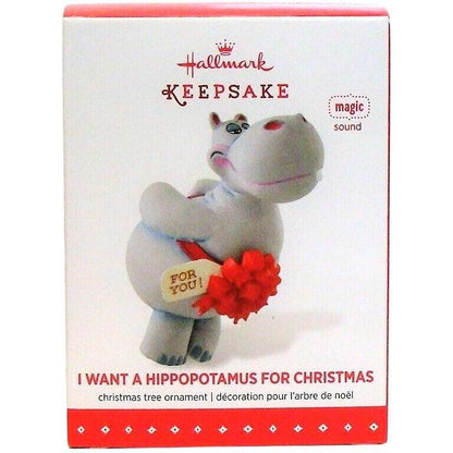 2015 I Want a Hippopotamus for Christmas Hallmark Ornament (I Want A Hippopotamus For Christmas) QGO1037