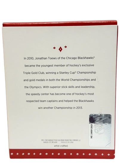 2015 Jonathan Toews Hallmark Ornament (Hockey Greats) QXI2747