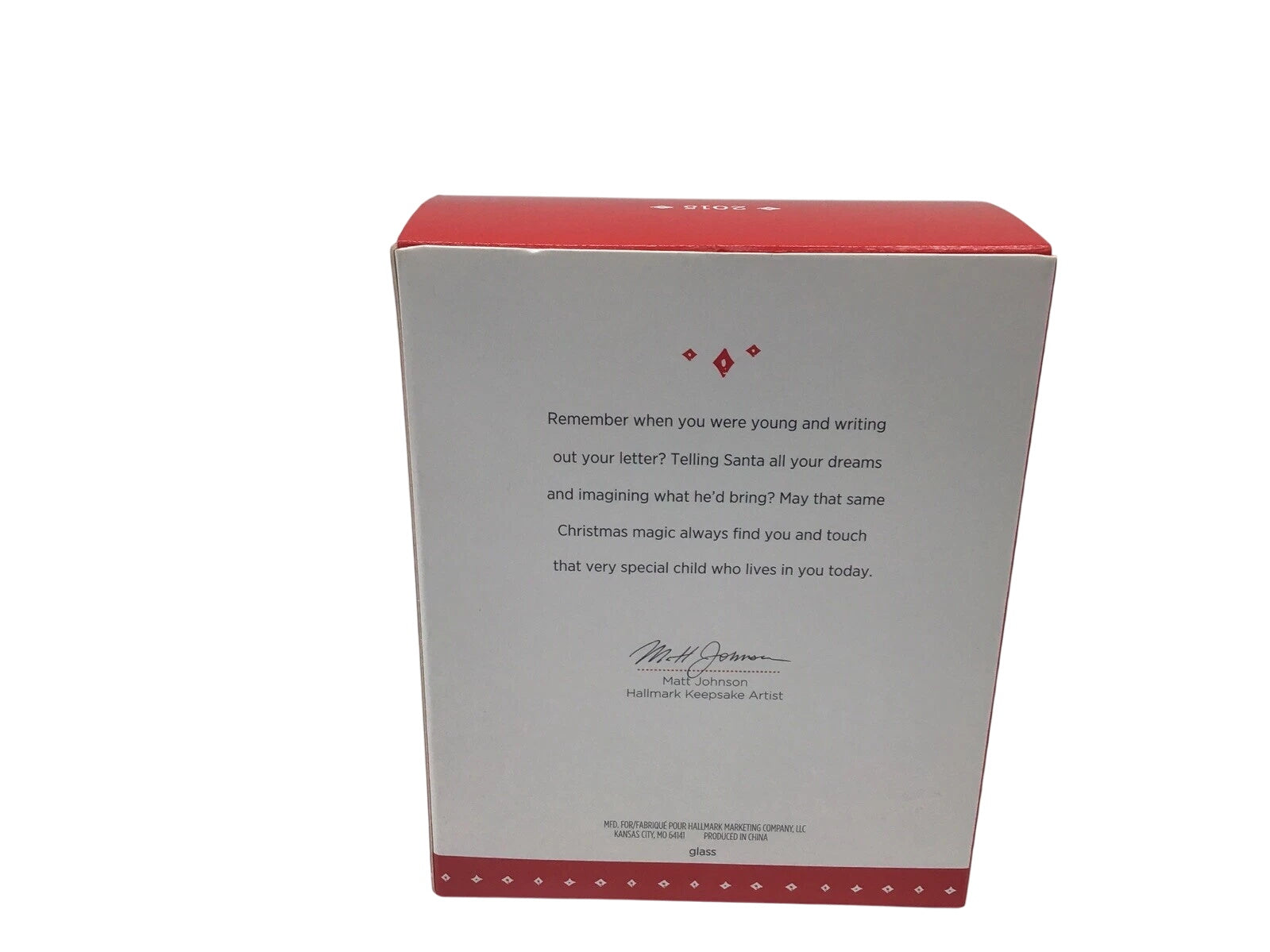 2015 Letters to Santa Hallmark Ornament (Season's Greetings) QG01547