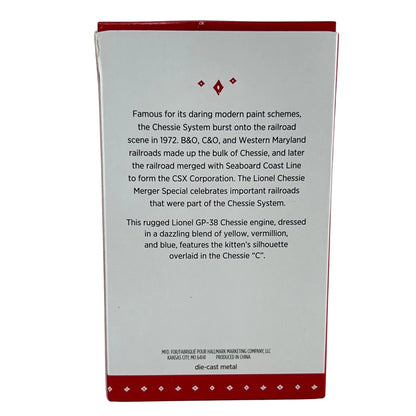 2015 Lionel Chessie System Locomotive Hallmark Ornament (Lionel) QXE3739