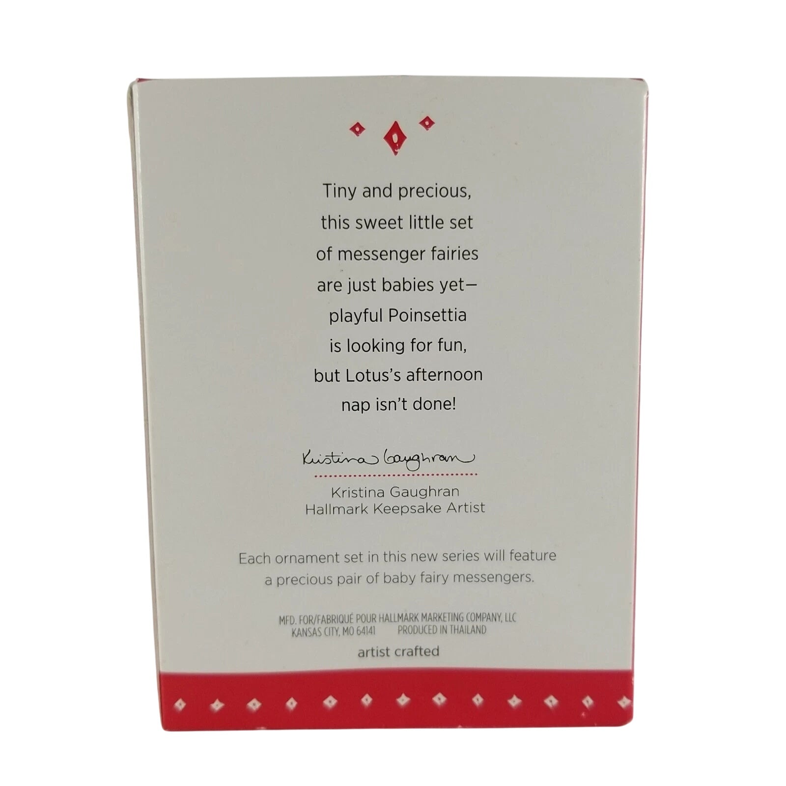 2015 Lotus and Poinsettia Hallmark Ornament (Baby Fairy Messengers) QHG1207