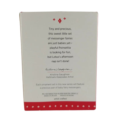 2015 Lotus and Poinsettia Hallmark Ornament (Baby Fairy Messengers) QHG1207