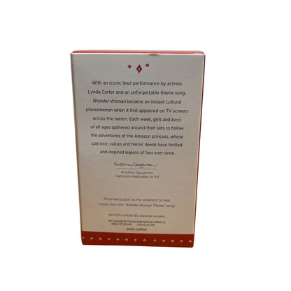 2015 Lynda Carter as Wonder Woman Hallmark Ornament (Super Heroes) QXI2483