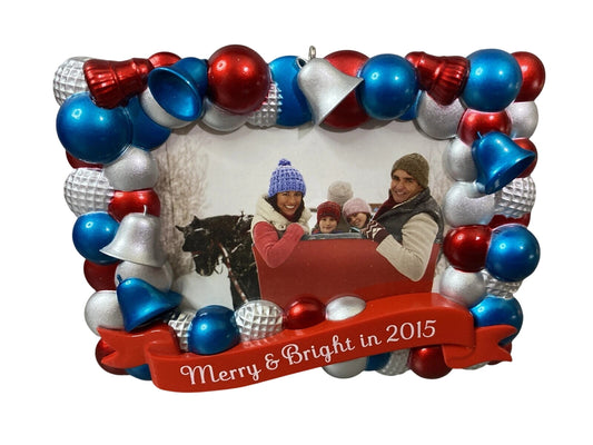 2015 Merry & Bright Hallmark Ornament (Photo Holder) QGO1307