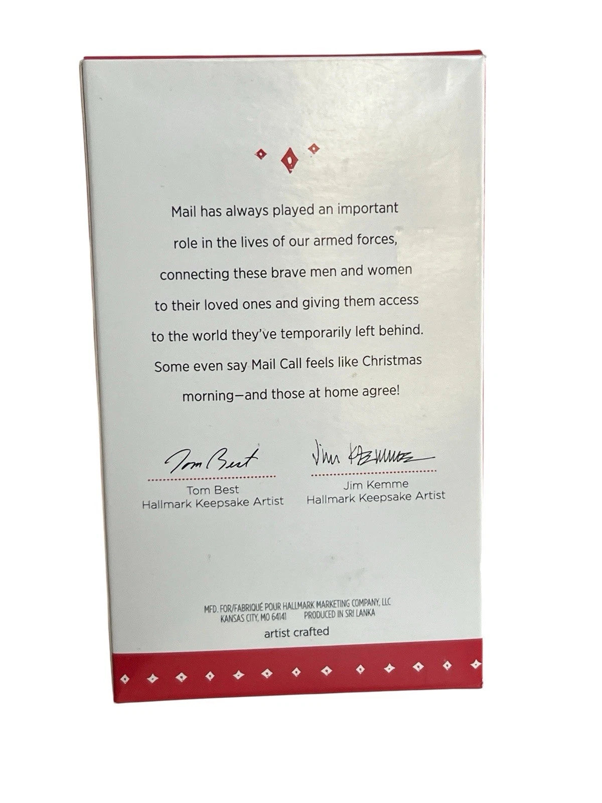 2015 Military Mail Call Hallmark Ornament (Santa Claus) QGO1667