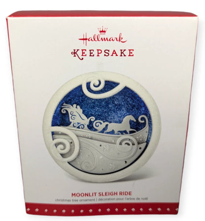 2015 Moonlit Sleigh Ride Hallmark Ornament (Santa Claus) QGO1599