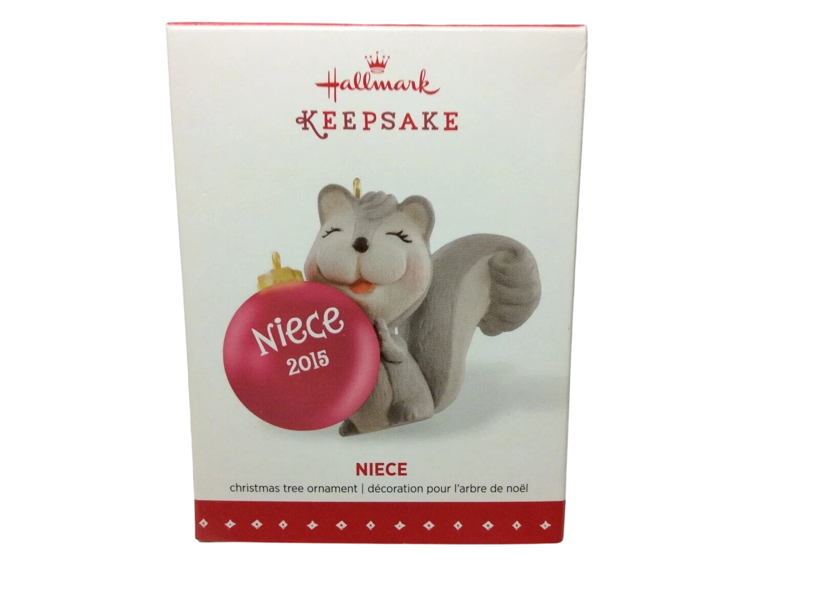 2015 Niece Hallmark Ornament (Chipmunk & Squirrel) QG01299