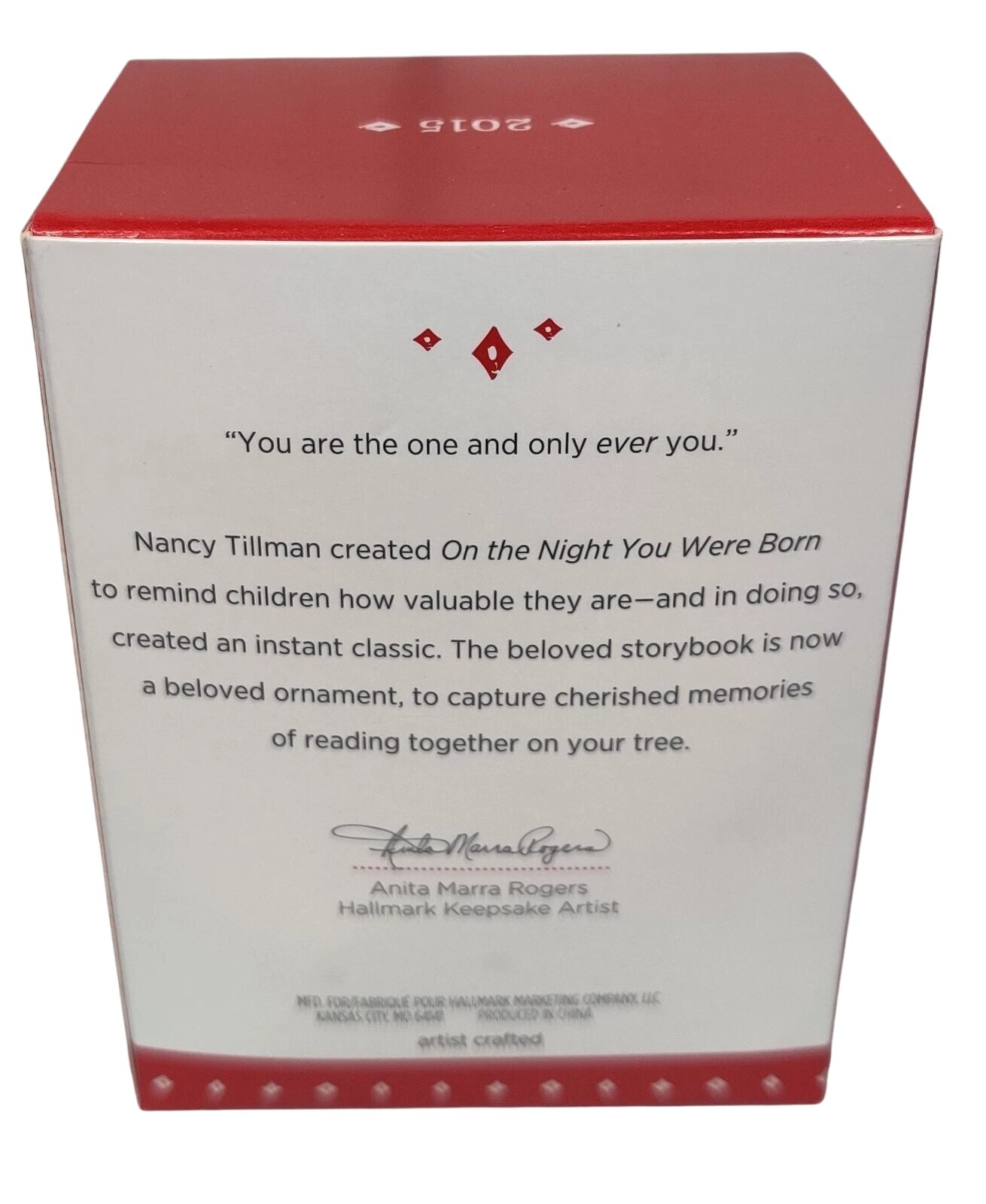 2015 On the Night You Were Born Hallmark Ornament (Book Ornament) QXI2687
